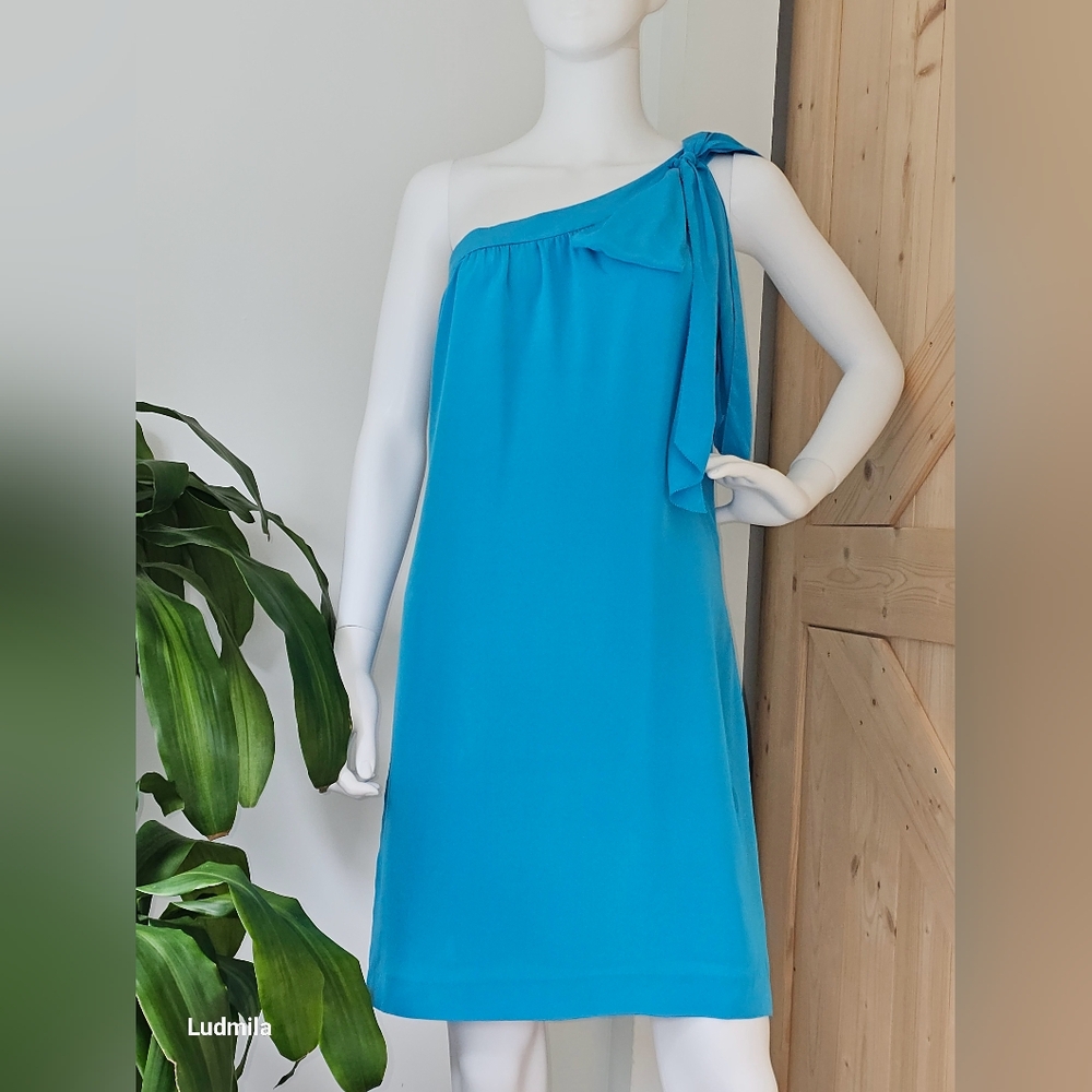 BANANA REPUBLIC Trina Turk Collection 2012 Size 4 100%‎ Silk Light Blue Dress